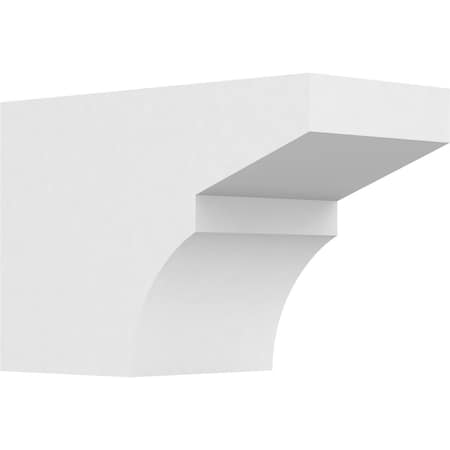 Ekena Millwork Standard Monterey Architectural Grade PVC Rafter Tail, 6"W x 8"H X 12"L RFTP06X08X12MON